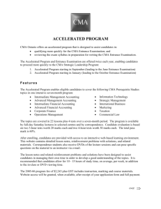 accelerated program - University of Windsor