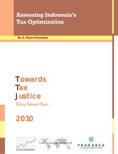 Assessing Indonesia's Tax Optimization