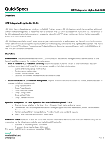 HPE Integrated Lights-Out (iLO) - Hewlett