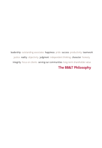 The BB&T Philosophy