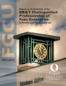 BB&T Distinguished Professorship of Free Enterprise