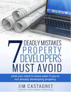 7 DEADLY MISTAKES PROPERTY DEVELOPERS MUST AVOID