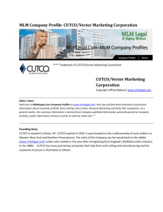 MLM Company Profile: CUTCO/Vector Marketing Corporation