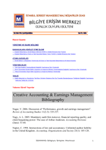 Creative Accounting & Earnings Management Bibliography