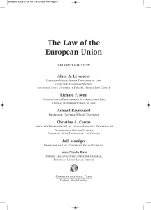 The Law of the European Union