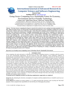 International Journal of Advanced Research in Computer Science