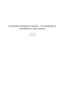 unlocking patterns of nature – the marriage of mathematics and