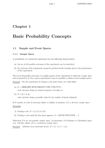Basic Probability Concepts