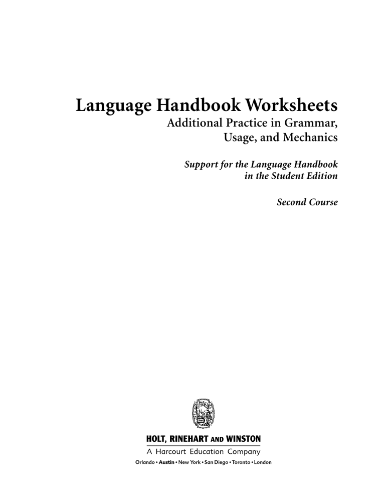 language-handbook-worksheets