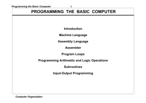 PROGRAMMING THE BASIC COMPUTER