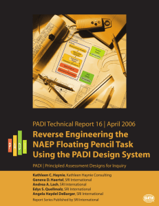 Reverse Engineering the NAEP Floating Pencil Task Using the PADI