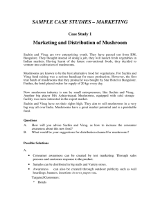 SAMPLE CASE STUDIES – MARKETING Marketing and Distribution
