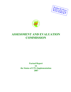 assessment and evaluation commission