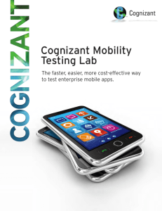 Cognizant Mobility Testing Lab