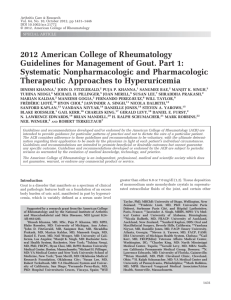 2012 American College of Rheumatology Guidelines for
