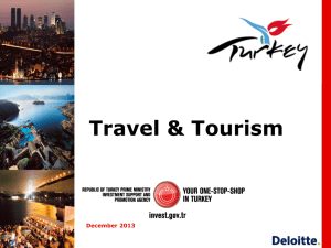 Travel & Tourism - Invest in Turkey