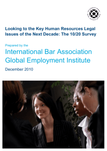 Looking to the Key Human Resources Legal Issues of the Next