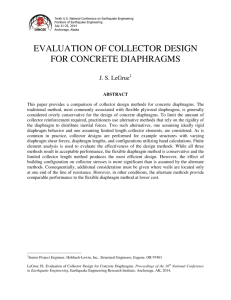 EVALUATION OF COLLECTOR DESIGN FOR CONCRETE