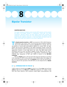 Bipolar Transistor - Electrical Engineering & Computer Sciences