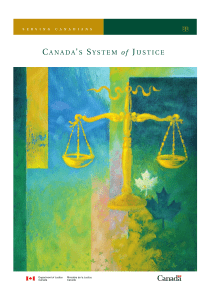 CANADA'S SYSTEM of JUSTICE