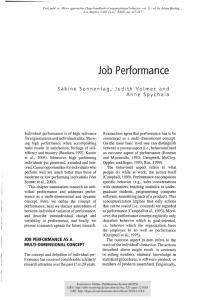 Job performance