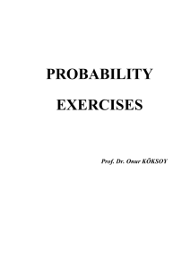PROBABILITY EXERCISES