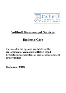 Solihull Bereavement Services Business Case