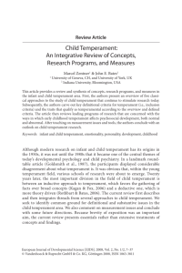 Child Temperament: An Integrative Review of Concepts, Research