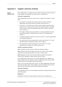 Appendix C Supplier selection methods