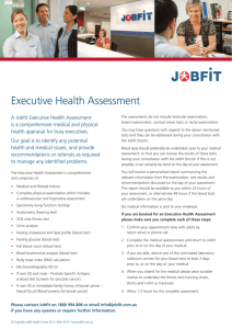 Executive Health Assessment