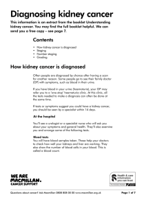 Diagnosing kidney cancer