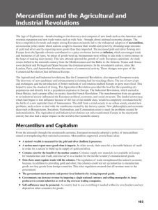 Mercantilism and the Agricultural and Industrial Revolutions