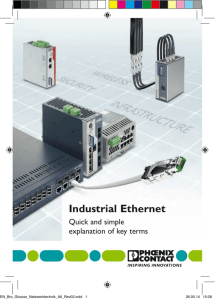 Industrial Ethernet – Quick and simple explanation of key terms [PDF