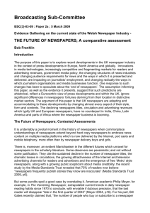 The Future of Newspapers - Welcome - ORCA