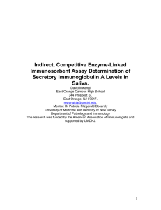 Indirect, Competitive Enzyme-Linked Immunosorbent Assay