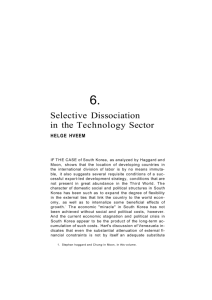 Selective Dissociation in the Technology Sector