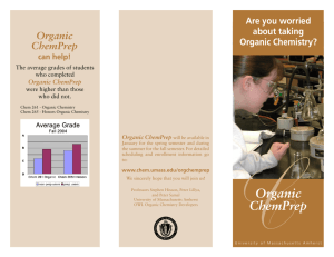 Organic ChemPrep - University of Massachusetts, Amherst