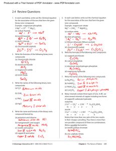 Answers to Review 2.4 from Textbook