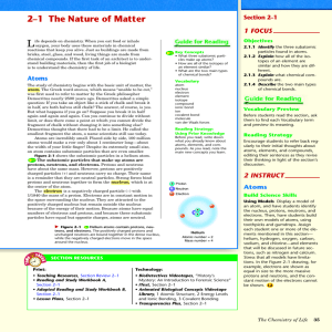 2–1 The Nature Of Matter