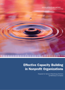 Effective Capacity Building in Nonprofit Organizations