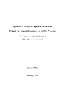 Synthesis of Inorganic-Organic Hybrids from Bridged