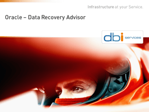 Oracle – Data Recovery Advisor