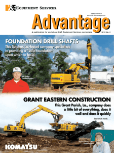 GRANT EASTERN CONSTRUCTION FOUNDATION DRILL SHAFTS