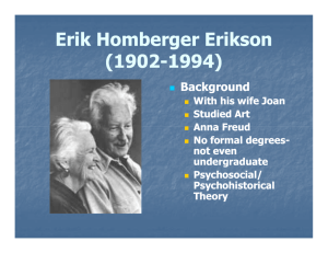 Erik Homberger Erikson (1902-1994)