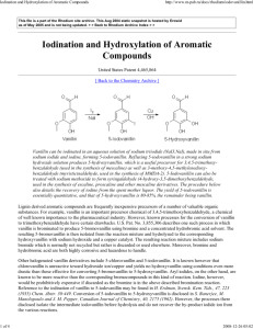 Iodination and Hydroxylation of Aromatic C
