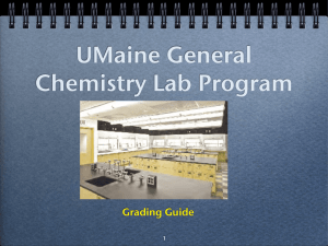 General Chemistry Lab Program