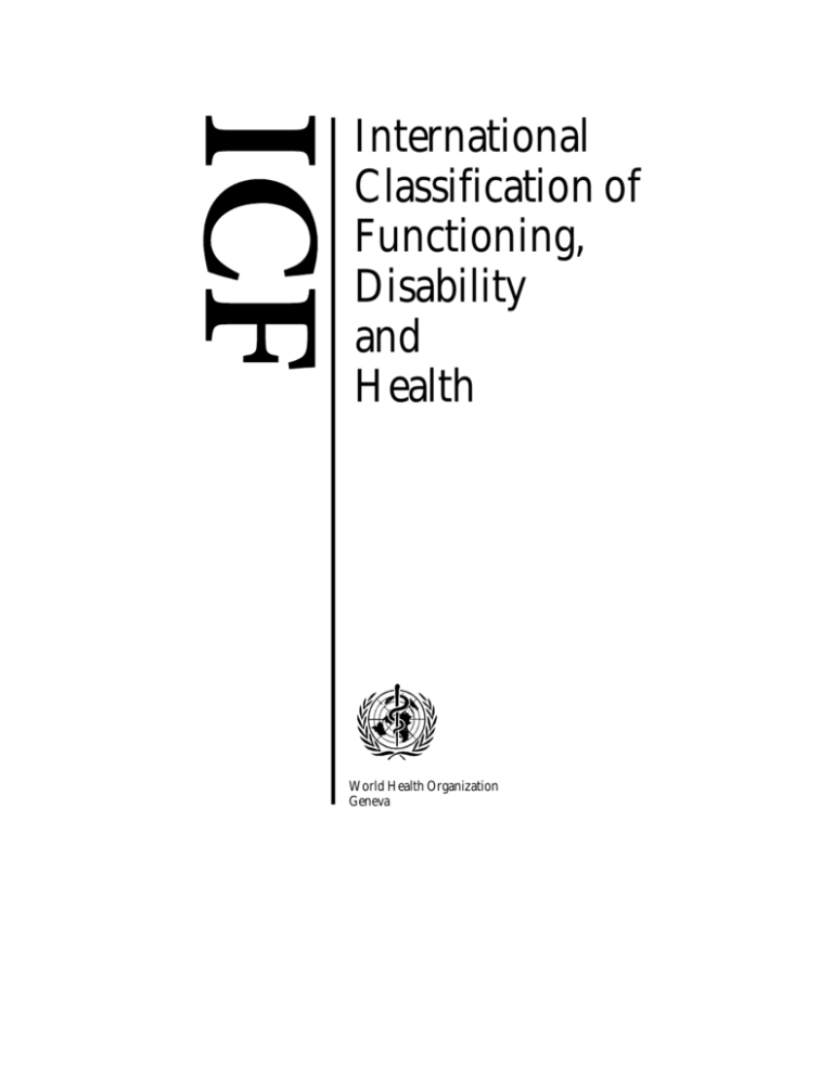 international classification of functioning disability and health