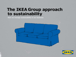 The IKEA Group approach to sustainability