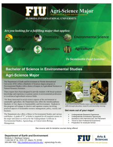 Agri-Science Major - Agroecology - Florida International University