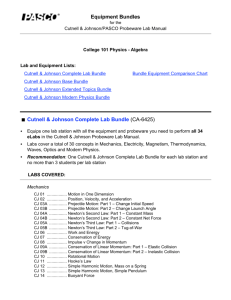 Equipment Bundles Cutnell & Johnson Complete Lab Bundle (CA
